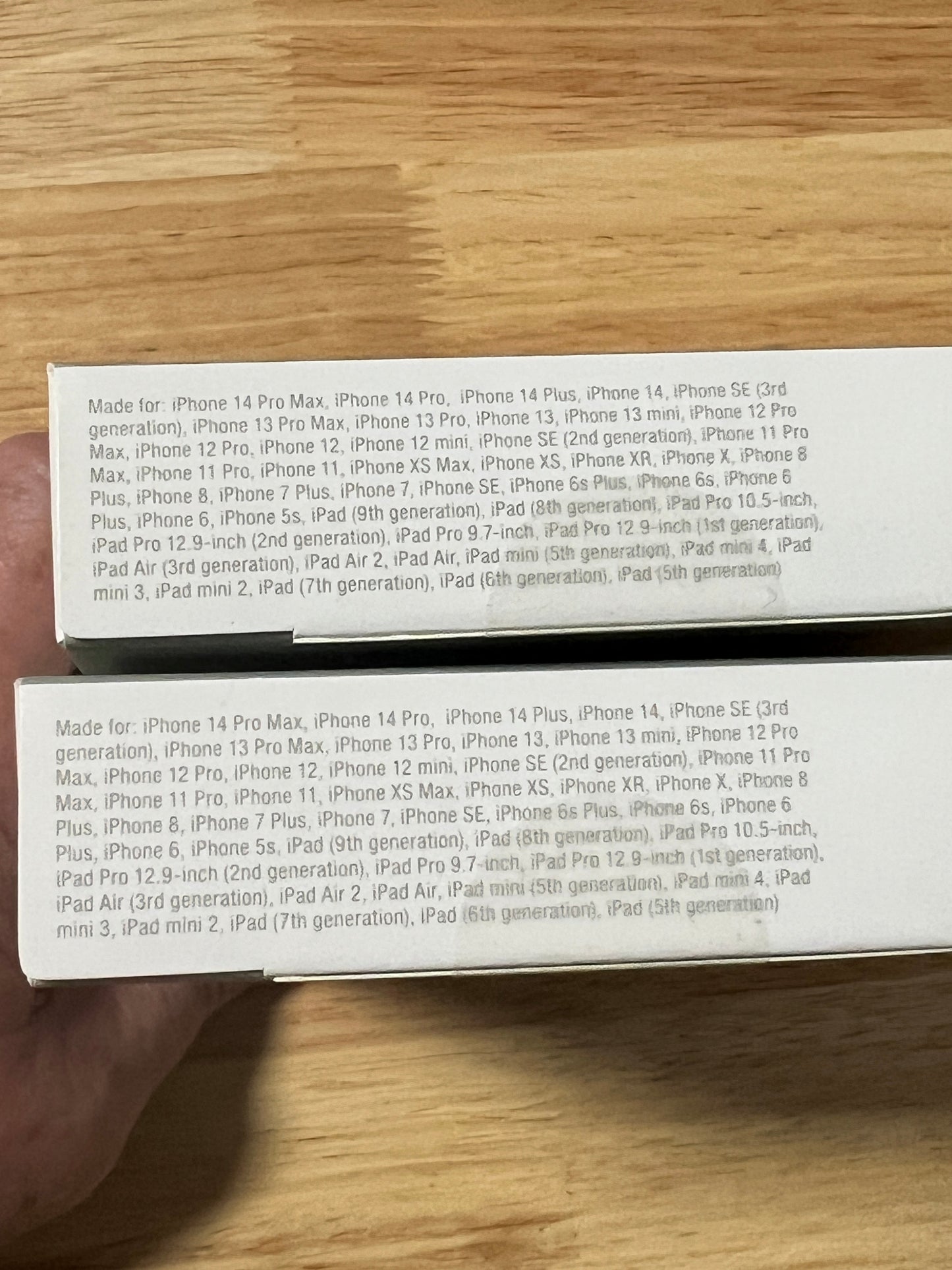 NEW Two Heyday 4' Grey Lightning Charging Cables