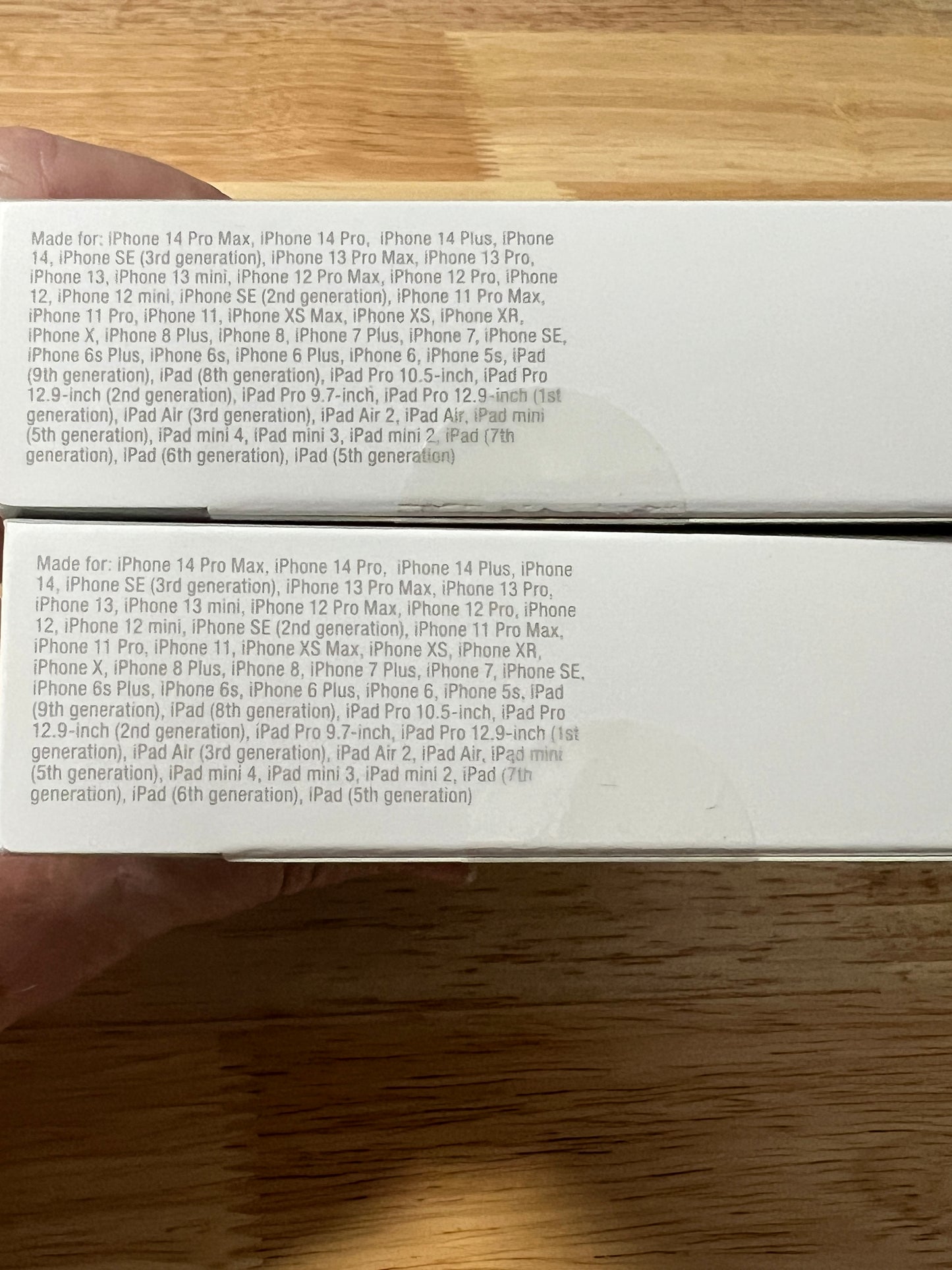 NEW Two Heyday 6' Grey/White lightening to USB Charging Cable