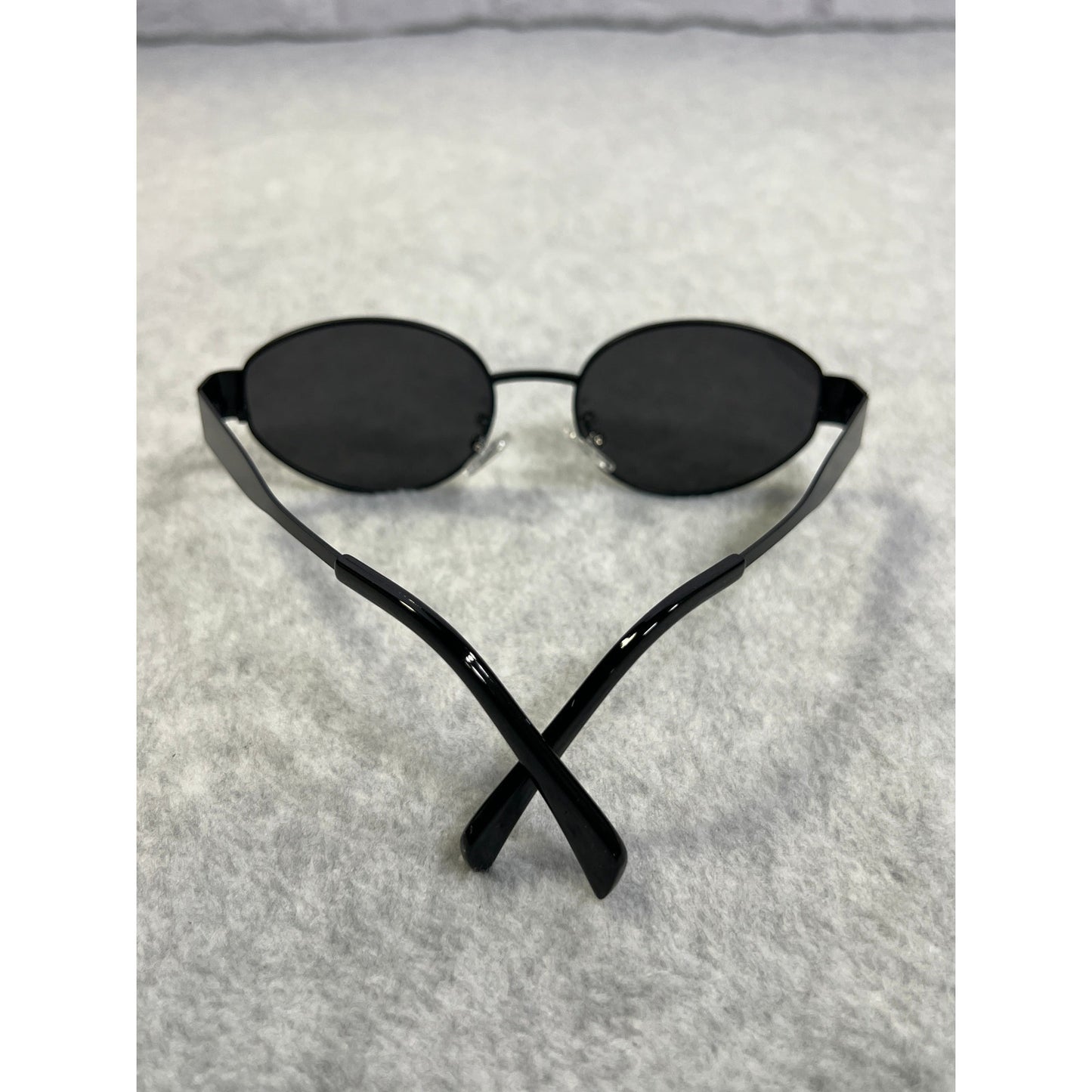 New Unbranded Black Metal Frame Sunglasses