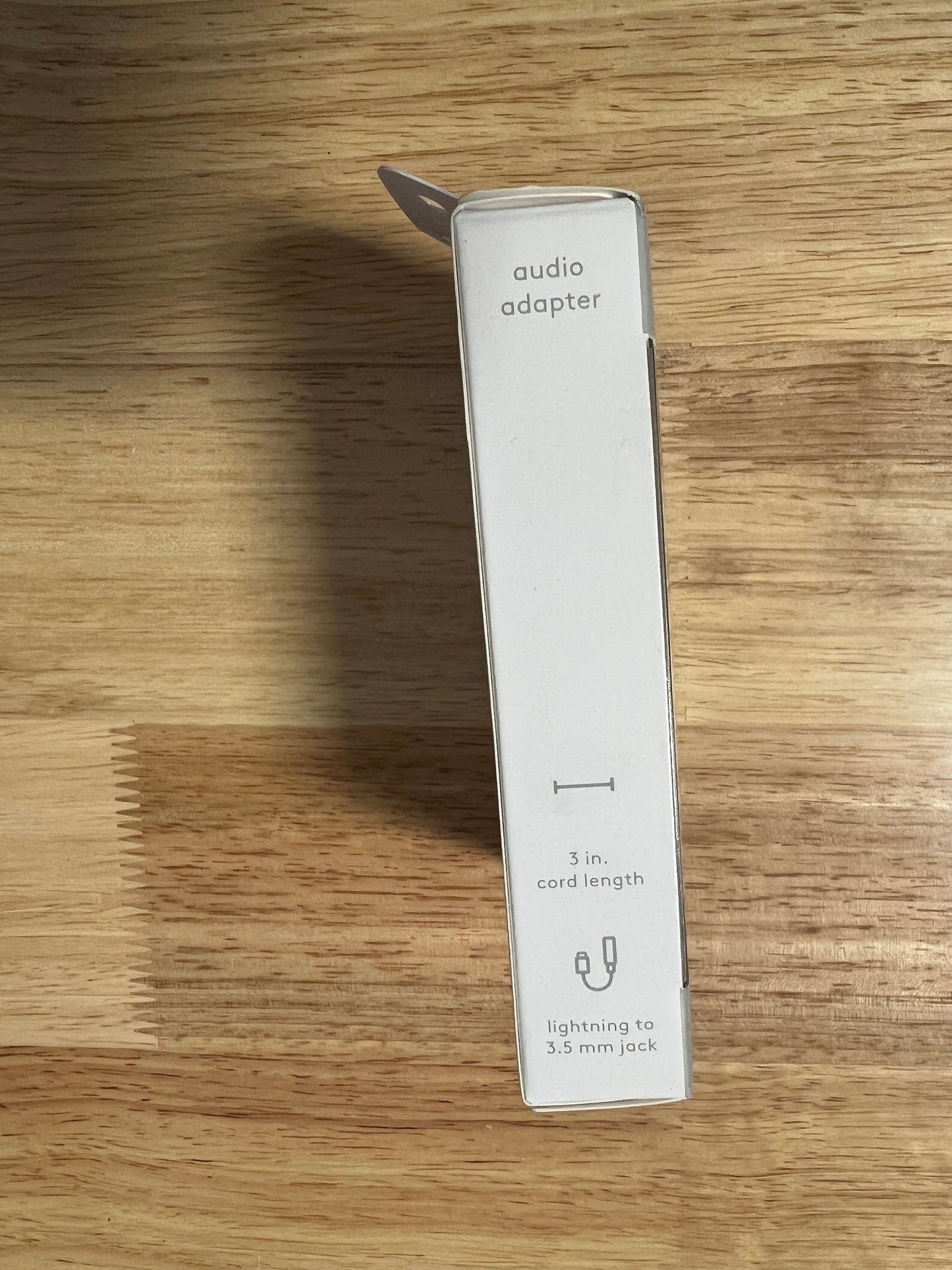 NEW Heyday 3" White lightning to 3.5mm jack audio adapter cable