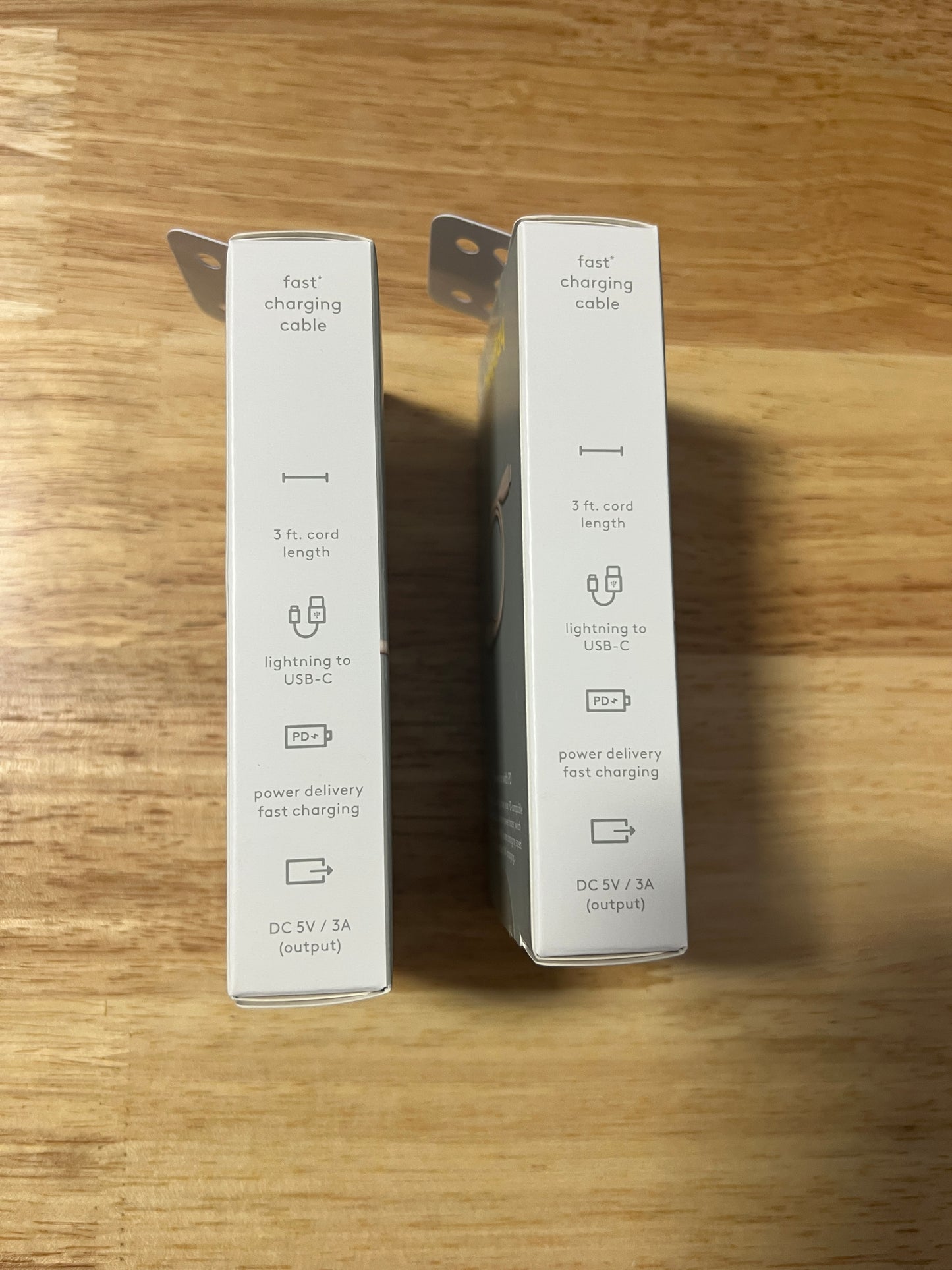 NEW Two Heyday 3' Pink Lightning to USB-C Fast Charging Cables