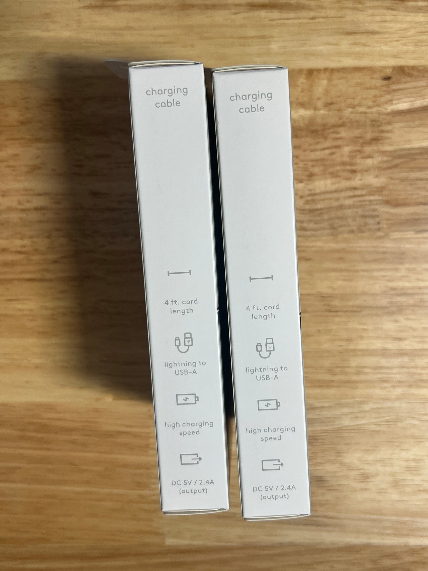 NEW Two Heyday 4' Black Lightning Charging Cables