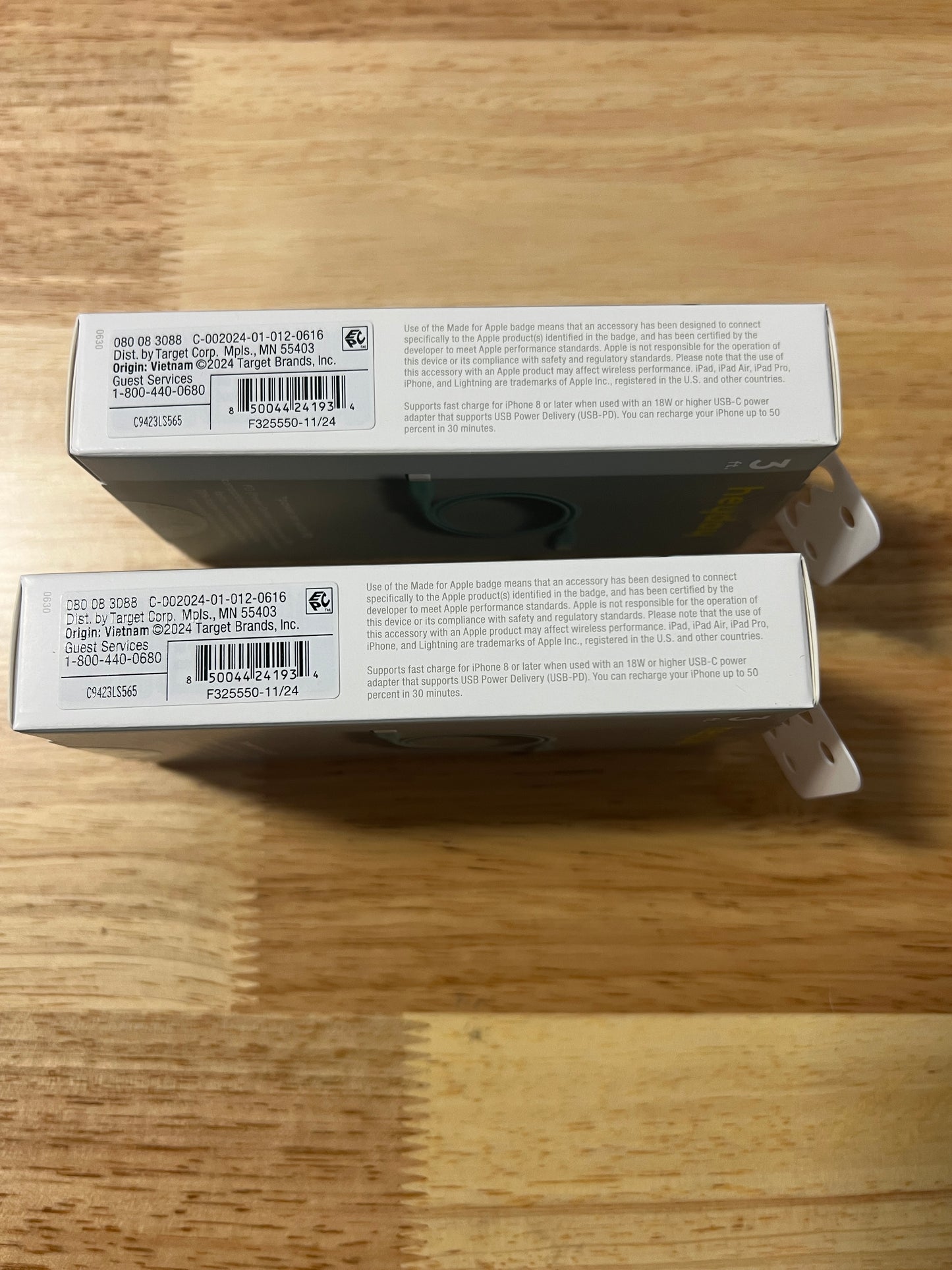 NEW Two Heyday 3' Teal Lightning to USB-C Charging Cables (Copy)