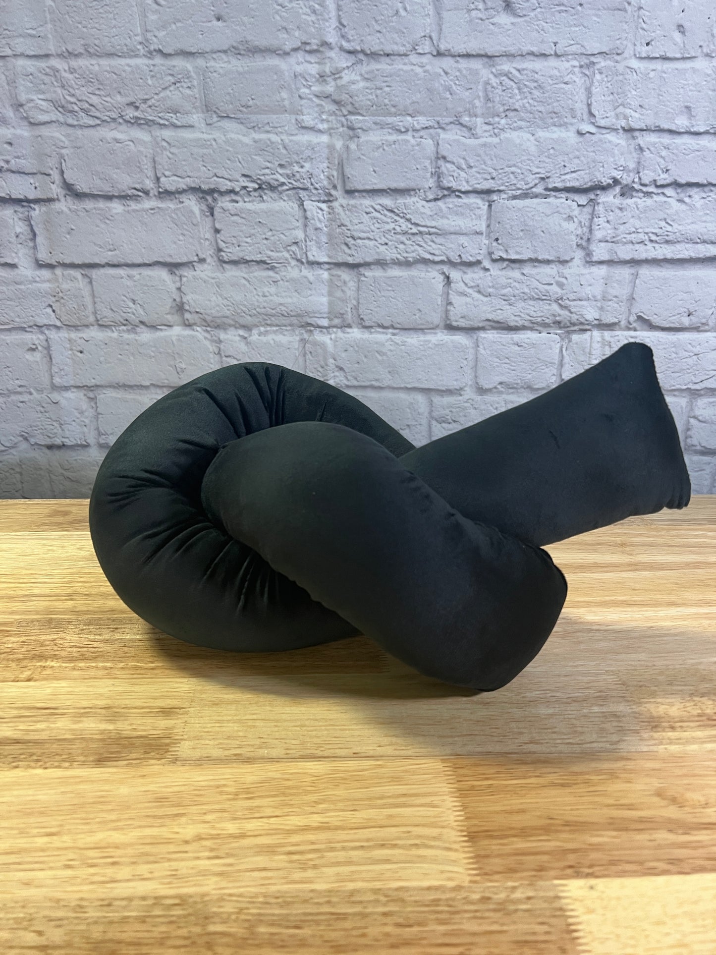 Two New Bullseye Playground Black Knot Throw Pillows