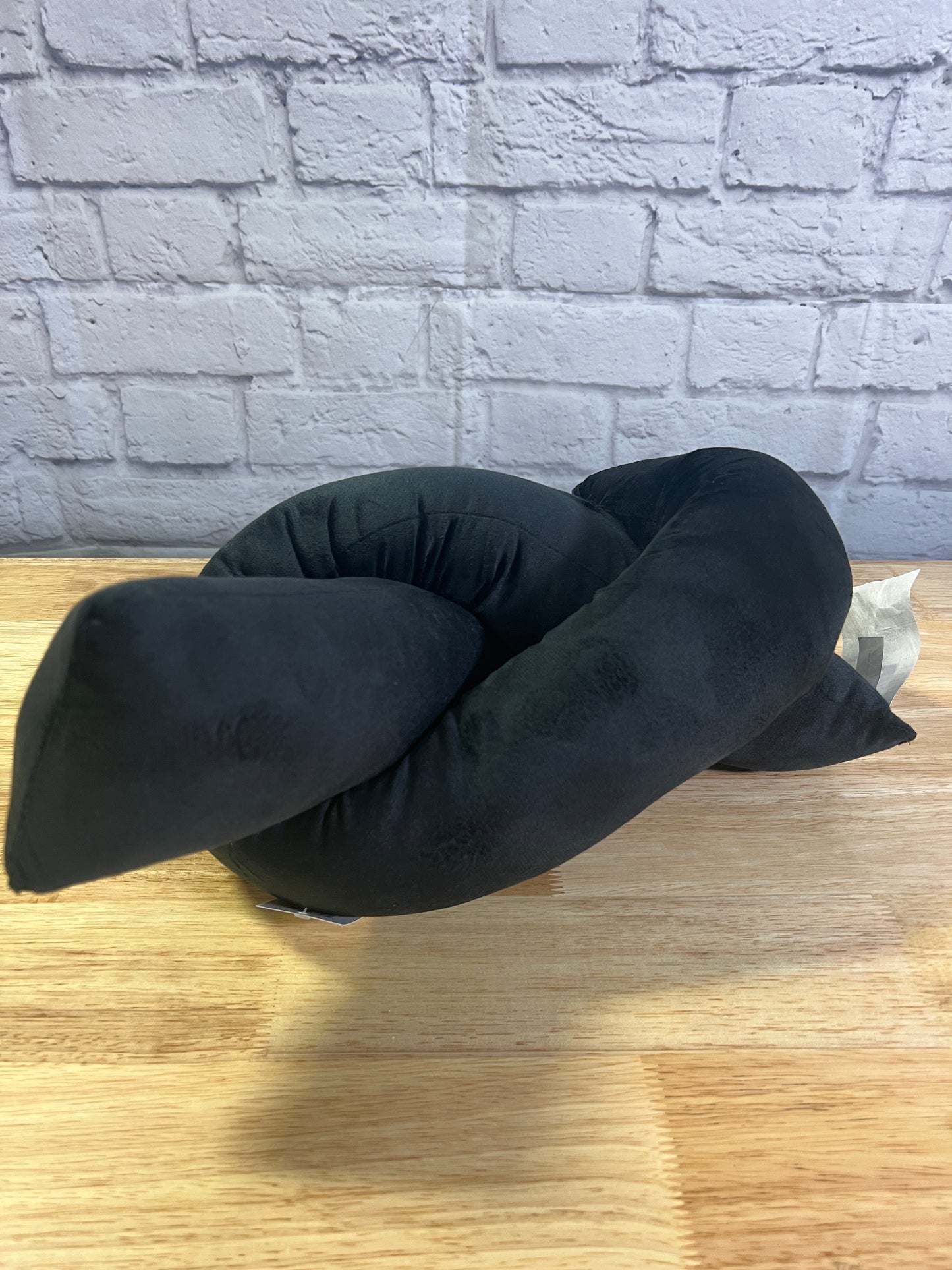 Two New Bullseye Playground Black Knot Throw Pillows