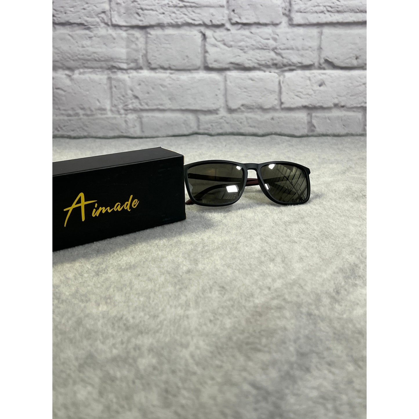 New Aimade Black Frame with Brown Accesnt Sunglasses